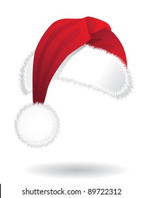 Santa Hat EPS 8 Vector, Grouped For Easy Editing.