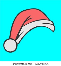 Santa hat, festive mood logo