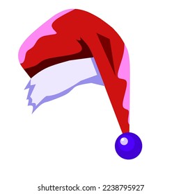 Icono Santa hat con concepto de elegancia, icono perfecto para tu diseño