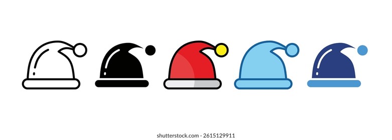 Santa Hat Icon Element For Design