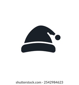 Santa hat icon flat vector design