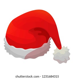 Santa hat icon. Isometric of santa hat vector icon for web design isolated on white background