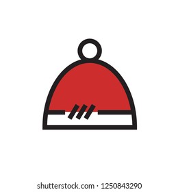 Santa hat icon logo