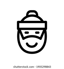 santa hat icon or logo isolated sign symbol vector illustration - high quality black style vector icons
