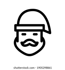 santa hat icon or logo isolated sign symbol vector illustration - high quality black style vector icons
