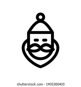 santa hat icon or logo isolated sign symbol vector illustration - high quality black style vector icons
