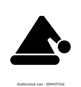 santa hat icon or logo isolated sign symbol vector illustration - high quality black style vector icons
