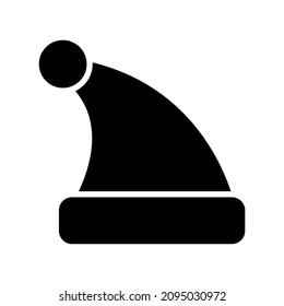 santa hat icon or logo isolated sign symbol vector illustration - high quality black style vector icons
