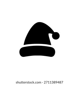 Santa Hat icon or logo isolated sign symbol vector illustration - high quality black style vector icons