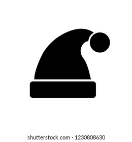 Santa hat icon, logo on white background