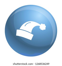 Santa hat icon. Simple illustration of santa hat vector icon for web design isolated on white background