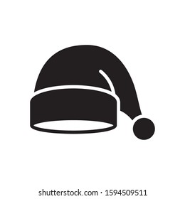 Santa hat icon in trendy flat style design. Vector graphic illustration. Suitable for website design, logo, app, and ui. EPS 10.