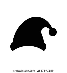 Santa hat Icon vector, Christmas clothes object illustration. suitable for poster and web icon