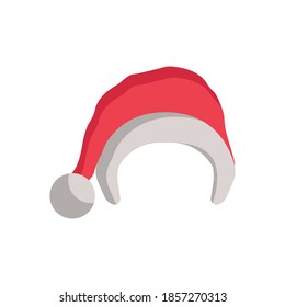 santa hat icon vector of color style illustration design