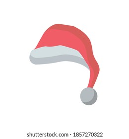 santa hat icon vector of color style illustration design