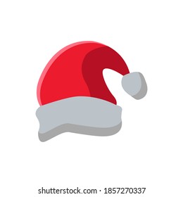 santa hat icon vector of color style illustration design