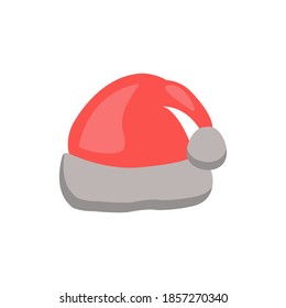 santa hat icon vector of color style illustration design