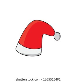 santa hat icon vector concept template design illustration