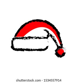 
santa hat icon vector design template