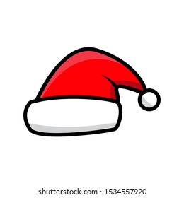 
santa hat icon vector design template