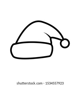 
santa hat icon vector design template