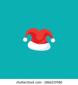 Santa hat icon vector design.