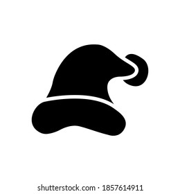 santa hat icon vector of glyph style illustration design