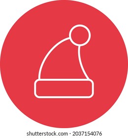 Santa Hat icon vector image. Can also be used for web apps, mobile apps and print media.