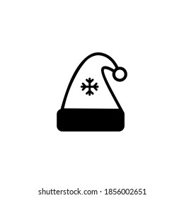 santa hat icon vector on a white background