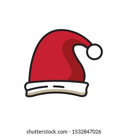 santa hat icon vector symbol template