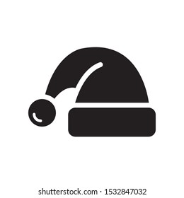 santa hat icon vector symbol template