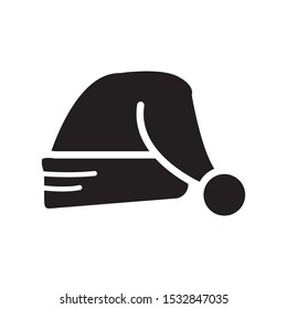 santa hat icon vector symbol template