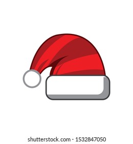 santa hat icon vector symbol template