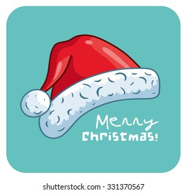 Santa hat illustration.