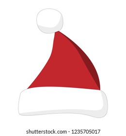 Santa hat isolated on white background.