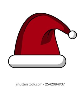 santa hat isolated on white background