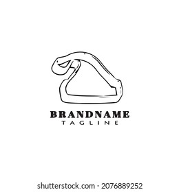 santa hat logo cartoon design icon template modern isolated vector illustration