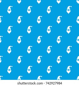 Santa hat, mustache and beard in simple style on a white background vector illustration