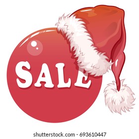 Santa hat, new year, christmas sale