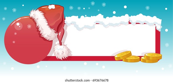 Santa hat, new year, christmas sale