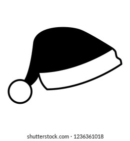 santa hat on white background