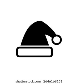 Santa Hat Simple Form for Christmas and Holiday Cheer