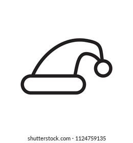 Santa hat for template logo, icon, vector designs.
