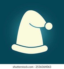 Santa chapéu arte na moda glorioso vetor abstrato ilustração colorido útil design.eps
