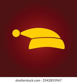 Santa chapéu arte na moda magnífico vetor abstrato ilustração colorido aplicável design.eps