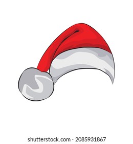 santa hat vector christmas eps