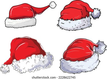Weihnachtsfest mit Weihnachtsmütze