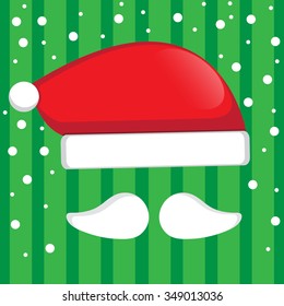 Santa hat vector for christmas holidays.
