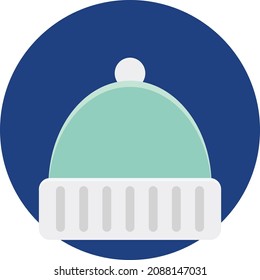 Icono de color del vector de Santa Hat que puede fácilmente editable

