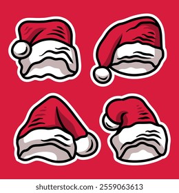 Santa Hat Vector Graphic Design Merry Christmas Happy New Year